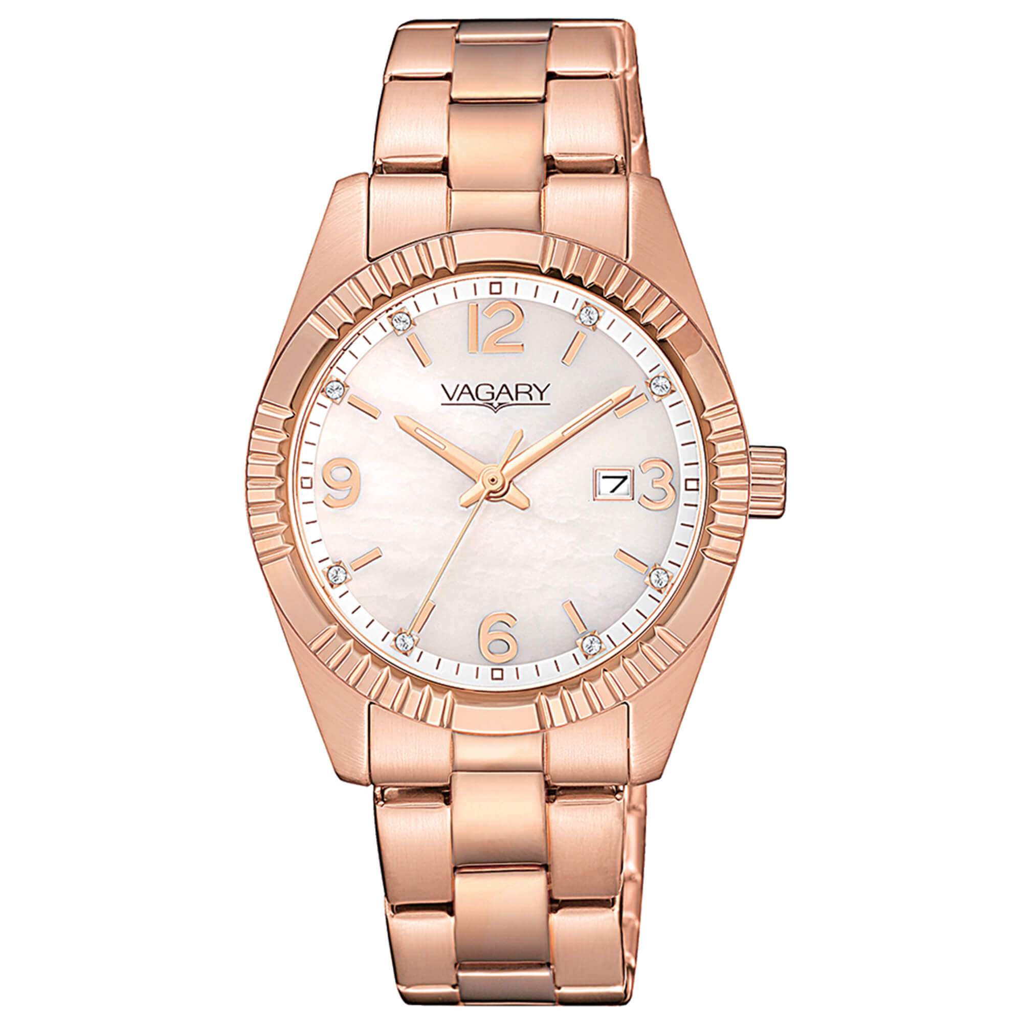 orologio Vagary Timeless rosato IU2-227-11, in acciaio rosato da donna